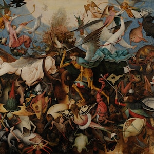 Pieter Bruegel the Elder: The Fall of the Rebel Angels. Fine Art Print/Poster. (002008)