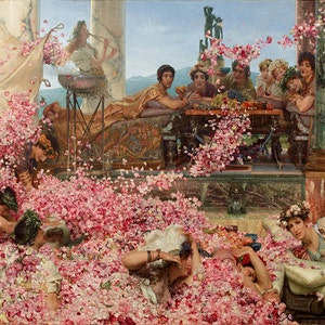 Lawrence Alma-Tadema: Las rosas de Heliogabalus. Impresión de Bellas Artes /Cartel. (003812)