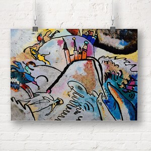 Wassily Kandinsky: With Sun (1911). Abstract Fine Art Print/Poster.