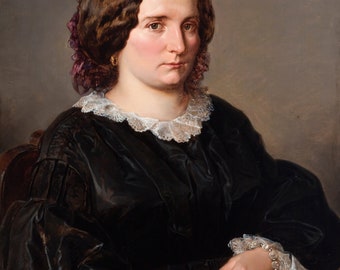 Jan Matejko: Portrait von Maria Maurizio (1860). Kunstdruck/Poster