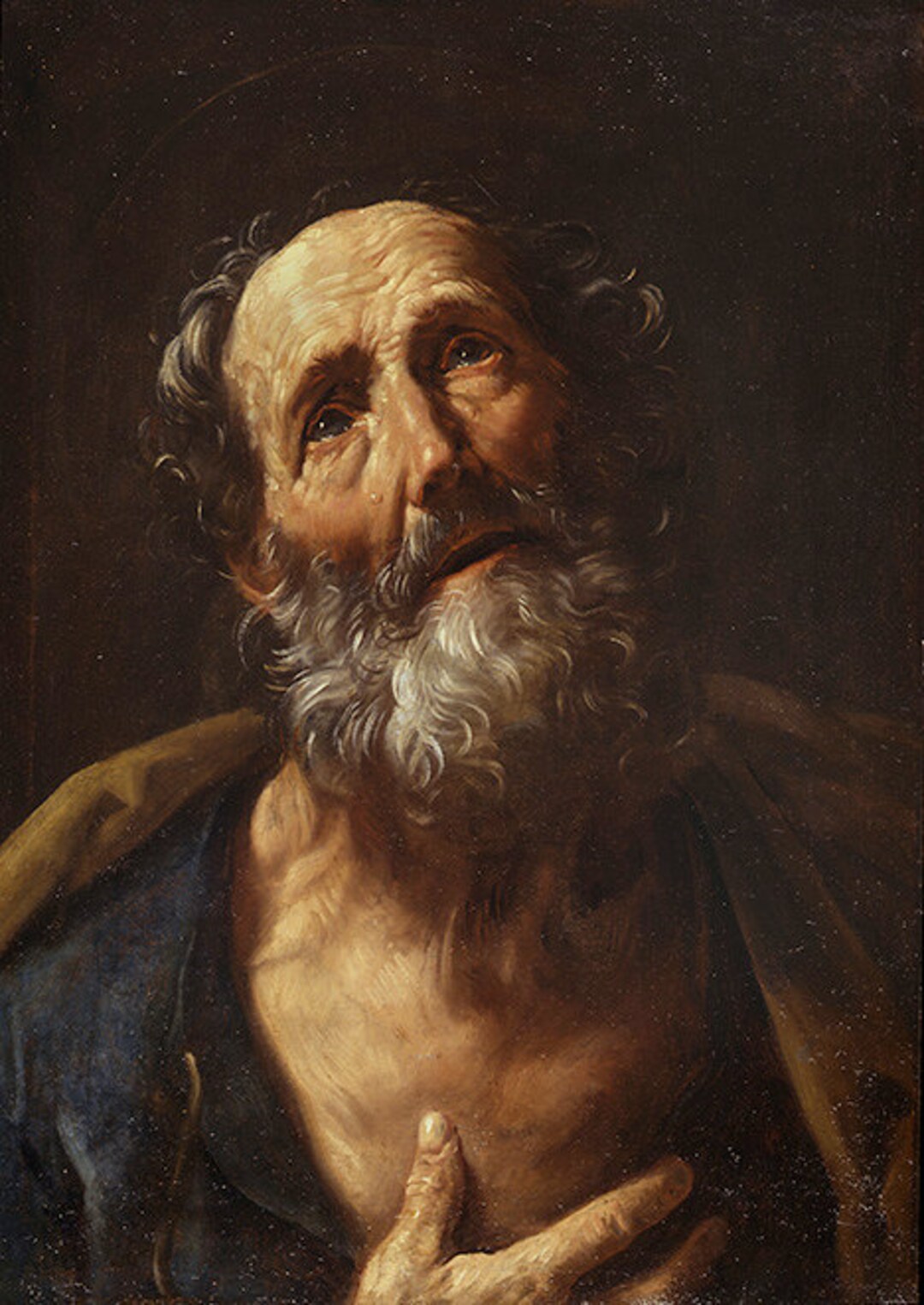 Guido Reni: Saint Peter Penitent. Fine Art Print/poster. 002097 - Etsy
