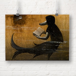 Hieronymus Bosch: Detail from The Garden of Earthly Delights - Book Reading. Fine Art Print/Poster