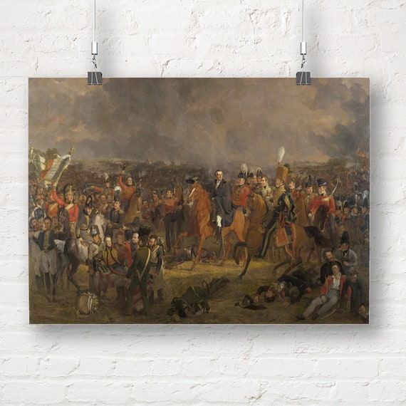 Premium Canvas Art Print of Jan Willem Pieneman The Battle of Waterloo Premium Canvas Art Print of Jan Willem Pieneman The Battle of Waterloo