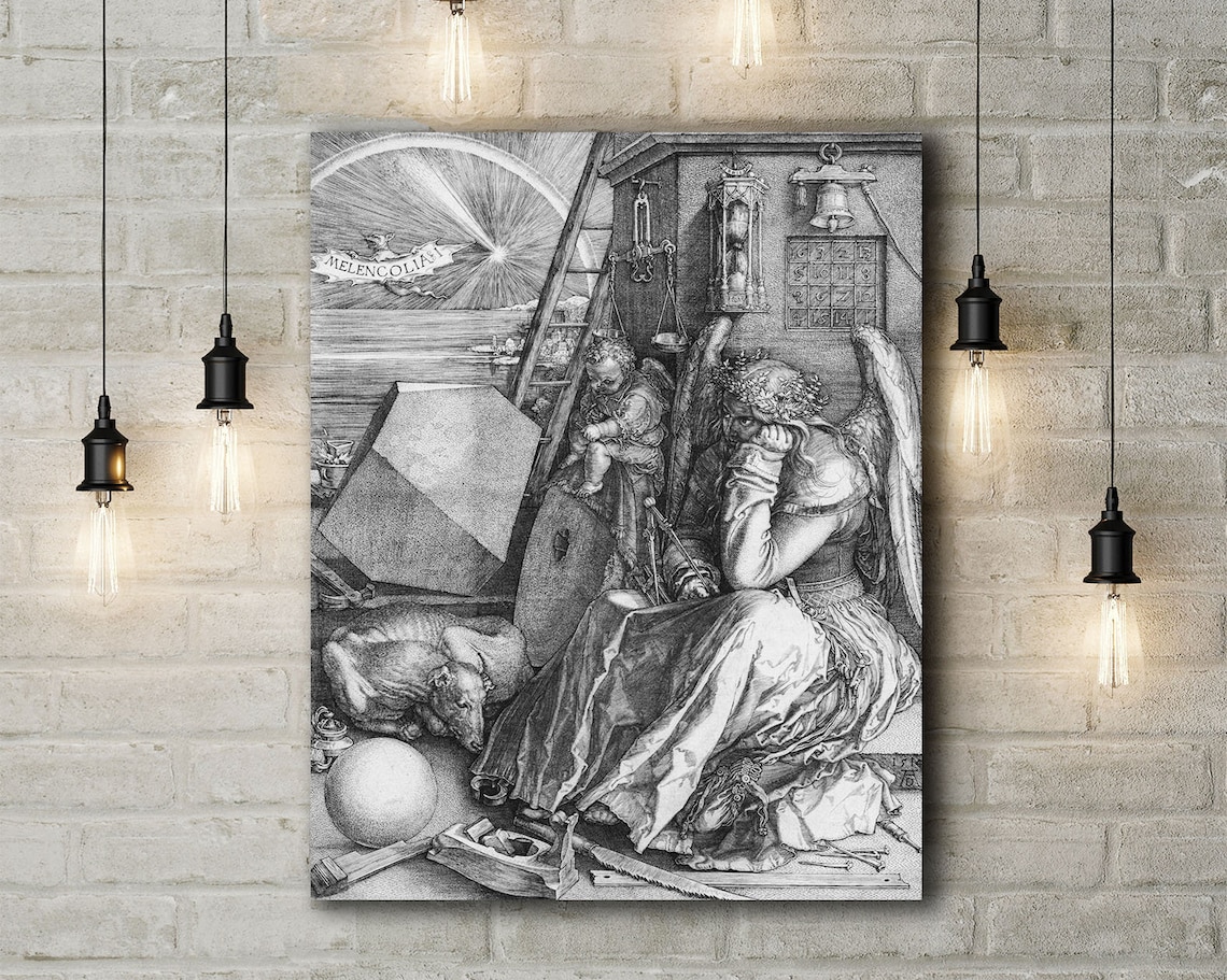 Canvas Art Print of Albrecht Durer: Melancholia. Large Size - Etsy UK