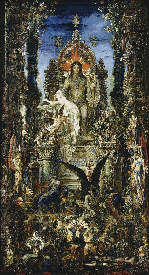 アート・デザイン・音楽 Gustave Moreau: L'Assembleur De Reves Gustave Moreau: Jupiter and Semele (1894–95). Fine Art Print