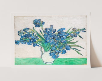 Impresión Giclée Premium de Vincent van Gogh: Irises. Impresión de calidad del museo de obras de arte famosas.