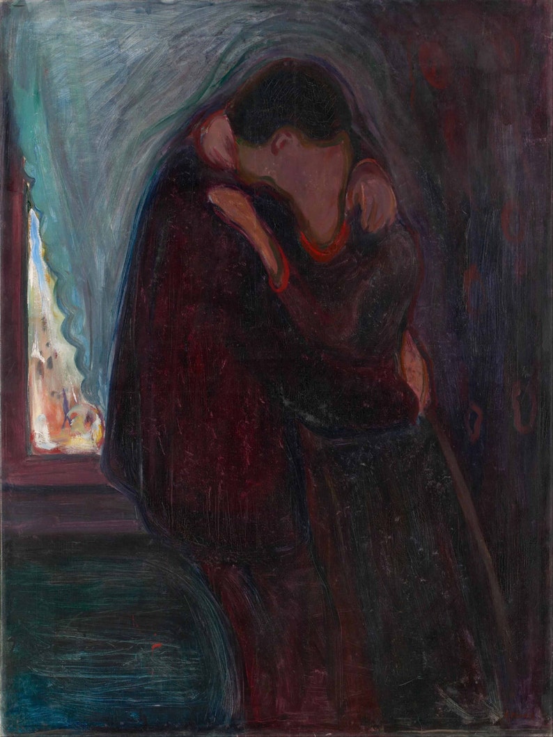 Edvard Munch: The Kiss. Fine Art Print/Poster 0081 画像 1