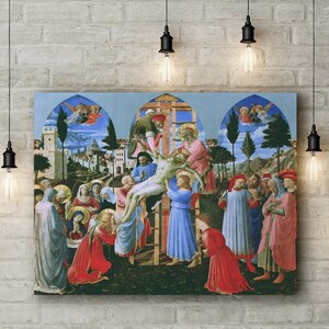 Canvas Art Print of Fra Angelico: Deposition of Christ