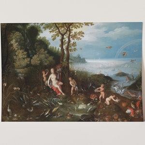 Premium Giclée Print of Jan Brueghel the Younger: Allegory of Water. Museum Quality Painting.