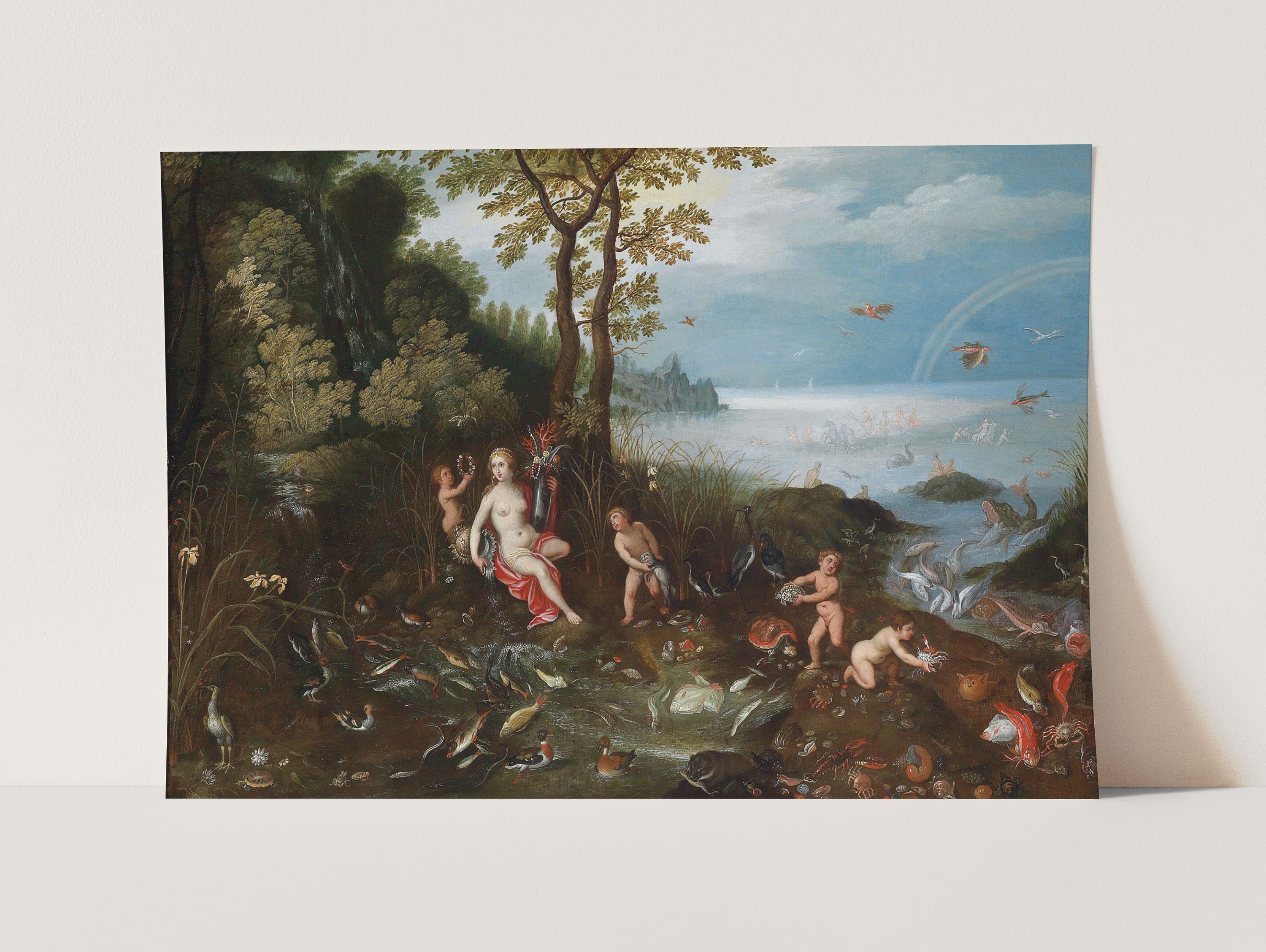 An Allegory of Water and Earth Premium Giclée Print of Jan Brueghel the Younger Museum Quality Painting.