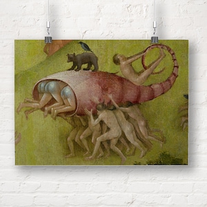 Hieronymus Bosch: Detail from The Garden of Earthly Delights - Lobster Shell. Fine Art Print/Poster
