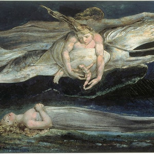 William Blake: Pena. Impressão/pôster de belas artes (00447)