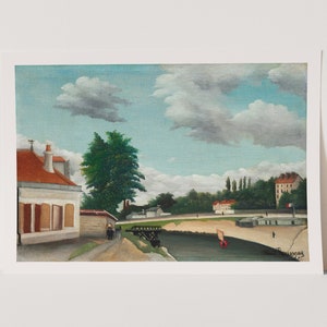 Premium Giclée Print of Outskirts of Paris by Henri Rousseau. Museum Quality Print of Famous Artwork.