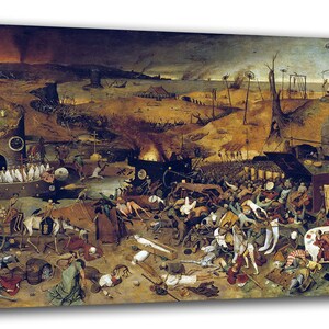 Canvas Art Print of Pieter Bruegel the Elder: The Triumph of Death.