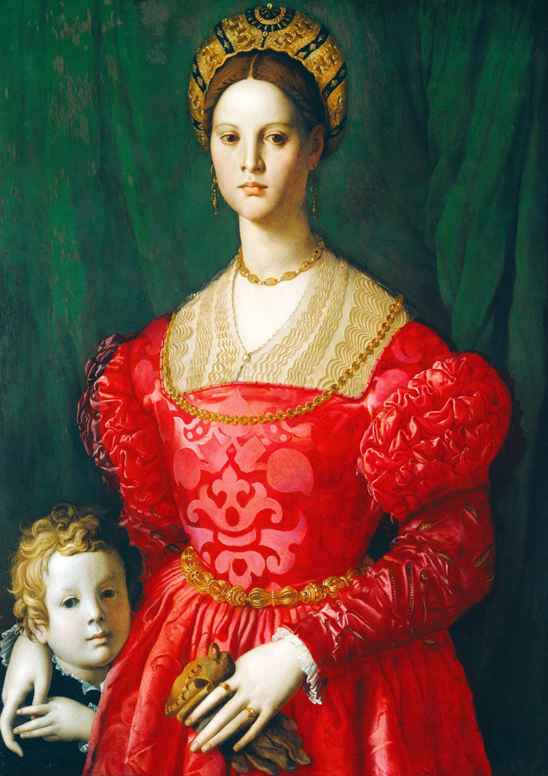 Bronzino: A Young Woman and Her Little Boy. Fine Art Print/poster