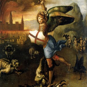 Raphael: Saint Michael. Fine Art Print/poster (001298) - Etsy
