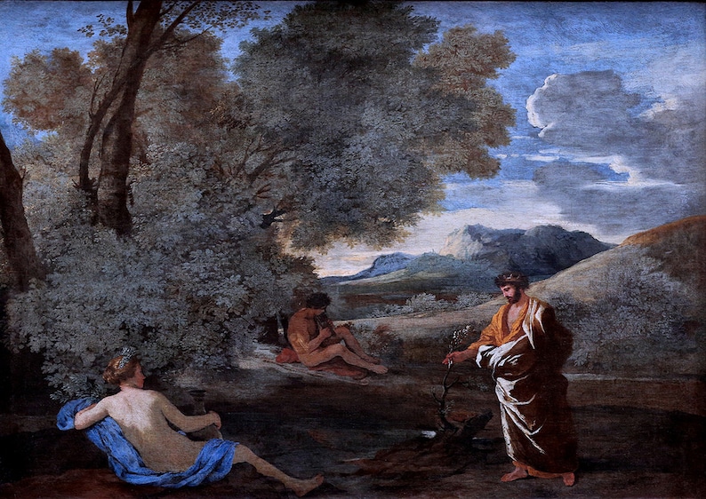Nicolas Poussin Numa Pompilius and the Nymph Egeria. Fine