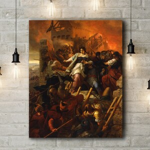 Canvas Art Print of Bertalan Székely: Women of Eger