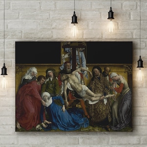 Canvas Art Print of Rogier van der Weyden: The Descent from the Cross