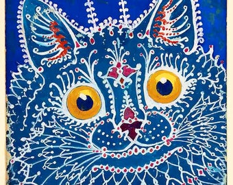 Louis Wain: A Cat in the Gothic Style. Fine Art Print/Poster (4978)