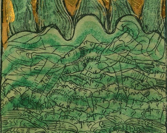 William de Brailes: The Flood of Noah (Genesis 7-11-24). Fine Art Print/Poster