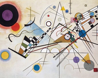 Wassily Kandinsky: Composition VIII. Fine Art Print/Poster (00526)