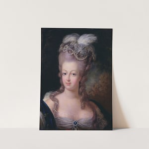 Premium Giclée Print of Portrait of Marie Antoinette. Museum Quality Print of Famous Artwork.