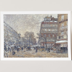 Premium Giclée Print of Frédéric Houbron: Le Carrefour Richelieu-Drouot (1902). Museum Quality Print of Famous Painting