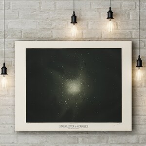 Premium Canvas Art Print of Etienne Leopold: Star Cluster in Hercules
