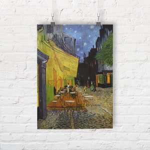 Vincent Van Gogh: Cafe Terrace at Night. Fine Art Print/Poster.