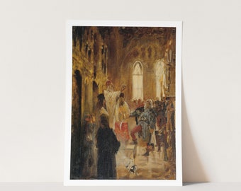 Premium Giclée Print of Jan Matejko: Krönungsszene (Coronation Scene). Museum Quality Print of Famous Painting