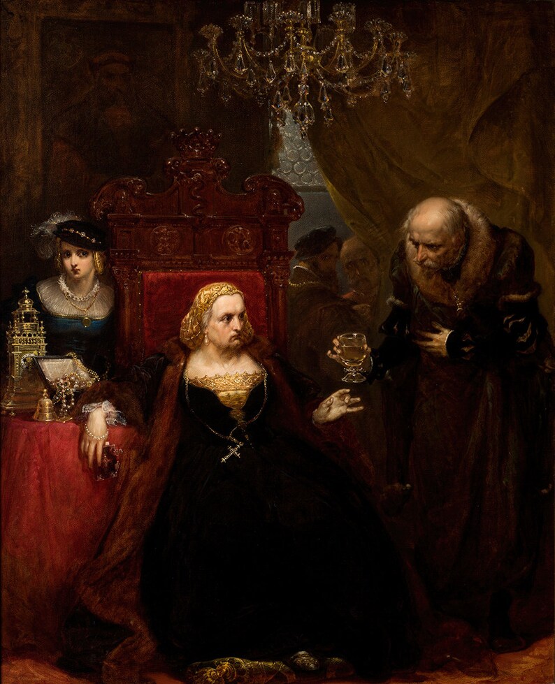 Jan Matejko: Poisoning of Queen Bona 1859. Fine Art image 1
