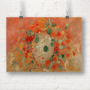 Nasturtiums de Odilon Redon. Impresión/cartel de bellas artes