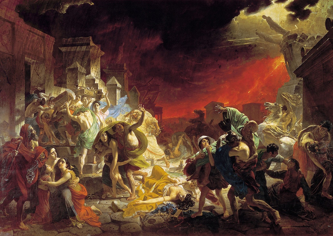 Karl Briullov : Le dernier jour de Pompéi. Affiche/affiche d'art (00597)