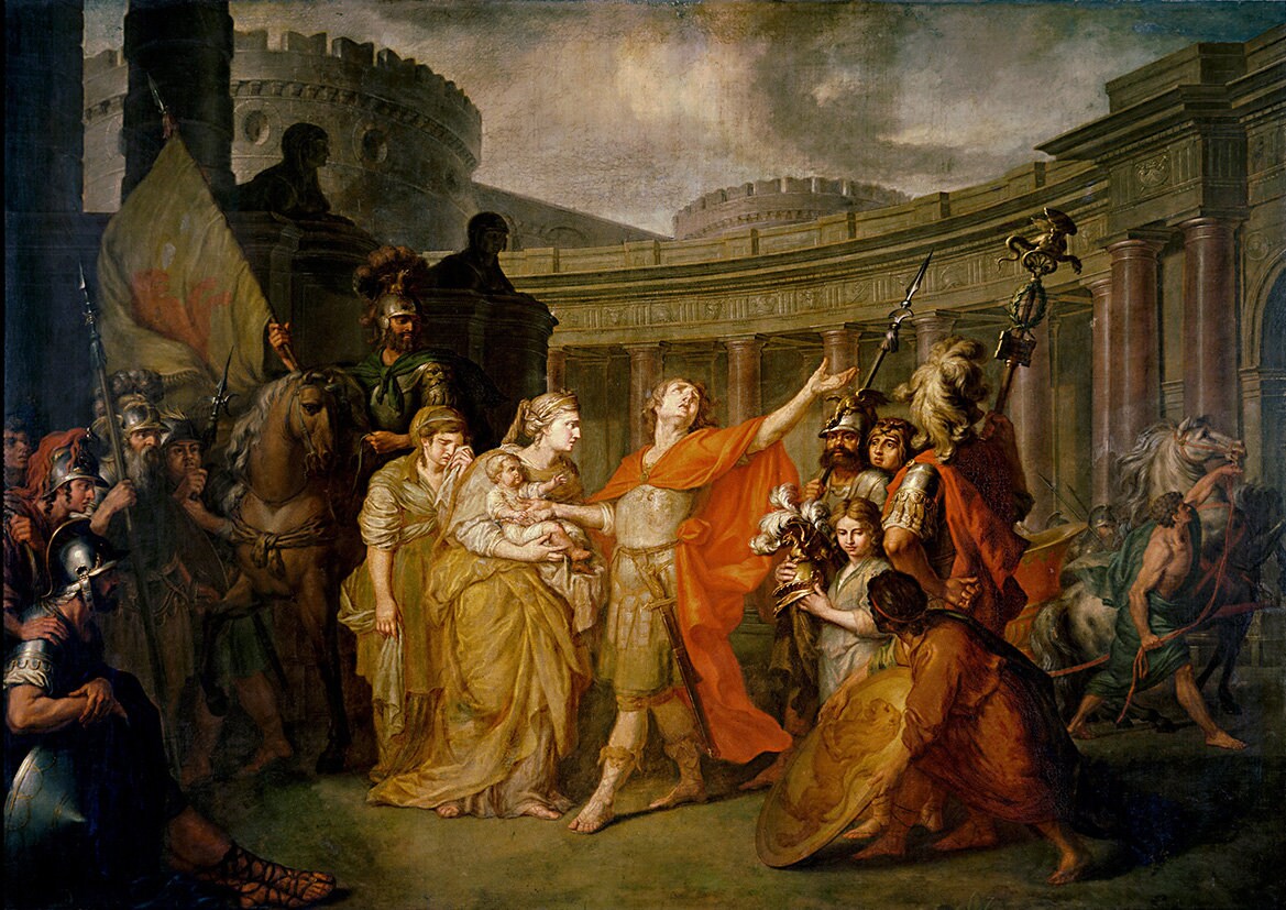 Anton Losenko: Farewell of Hector and Andromache. Fine Art Print