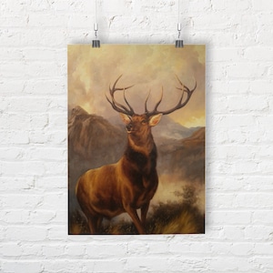 Sir Edwin Landseer: The Monarch of the Glen. Fine Art Print/Poster. (001723)