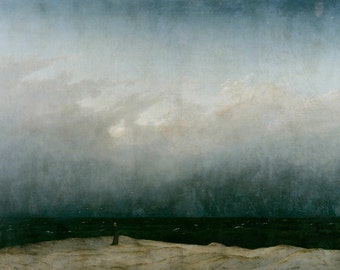 Caspar David Friedrich: The Monk by the Sea. Fine Art Print/Poster (003893)
