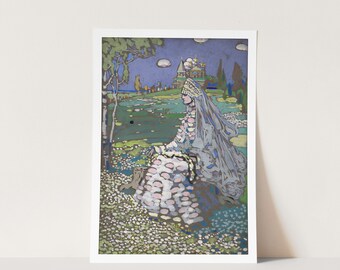 Premium Giclée Print van Wassily Kandinsky: The Bride (1903). Museumkwaliteitsafdruk van beroemde schilderijen