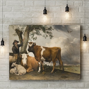 Canvas Art Print of Paulus Potter: The Bull