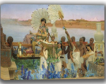 Canvas Art Print of Lawrence Alma Tadema: The Finding of Moses. Large Size (30 x 20 Inches)
