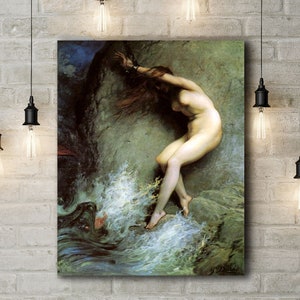 Premium Canvas Art Print of Gustave Dore: Andromeda