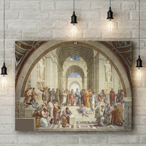 Premium Canvas Art Print of Raphael: The School of Athens