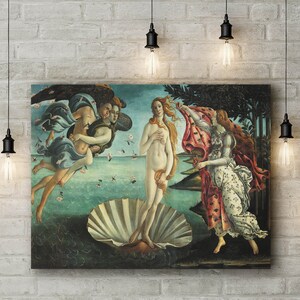 Canvas Art Print of Sandro Botticelli: The Birth of Venus. Large Size (30 x 20 Inches)