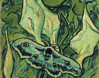 Vincent van Gogh: Emperor Moth. Fine Art Print/Poster (0064)