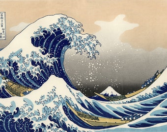 Hokusai: The Great Wave off Kanagawa. Fine Art Print/Poster (00217)