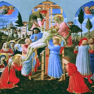 Fra Angelico: Deposição de Cristo. Impressão / pôster de belas artes