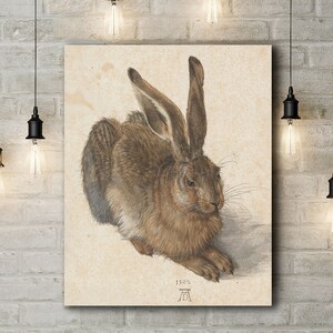 Premium Canvas Art Print of  Albrecht Durer: A Young Hare