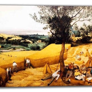 Canvas Art Print of Pieter Bruegel the Elder: The Harvesters.