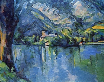 Paul Cezanne: Lake of Annecy. Fine Art Print/Poster (001026)