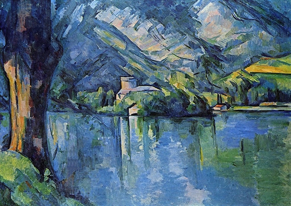 Paul Cezanne: Lake of Annecy. Fine Art Print/poster (001026) - Etsy